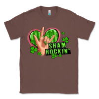 Chestnut shamrockin' rock n roll female hand Classic Tee - Artiststas
