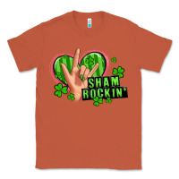 Copper shamrockin' rock n roll female hand Classic Tee - Artiststas