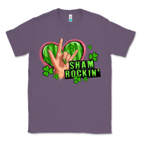 Lavender shamrockin' rock n roll female hand Classic Tee - Artiststas
