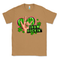 Toasted Coconut shamrockin' rock n roll female hand Classic Tee - Artiststas
