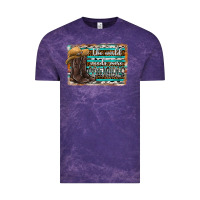 Cloud Purple the world needs more cowgirls Vintage Tee - SublimationCraftShop
