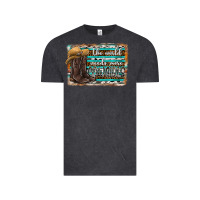 Vintage Black the world needs more cowgirls Vintage Tee - SublimationCraftShop
