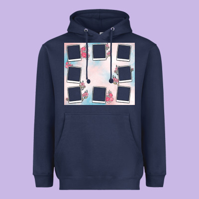 Add Your Text Photo Collage Life Heavyweight Hoodie Designed By Maliassmallbusiness