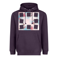 Plum add your text photo collage life Heavyweight Hoodie - MaliasSmallBusiness