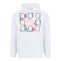 White add your text photo collage life Heavyweight Hoodie - MaliasSmallBusiness