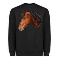 Black horse Heavyweight Sweatshirt - RanaPortraitStore