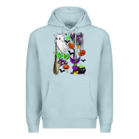 Blue Mist cute ghost Premium Hoodie - LillyAllenDesigns