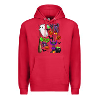Cardinal cute ghost Premium Hoodie - LillyAllenDesigns