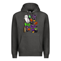 Charcoal Heather cute ghost Premium Hoodie - LillyAllenDesigns