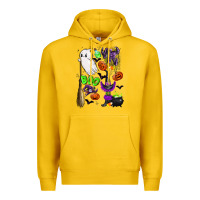 Lemon cute ghost Premium Hoodie - LillyAllenDesigns