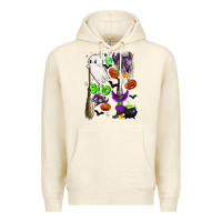 Sandshell cute ghost Premium Hoodie - LillyAllenDesigns