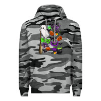 Slate Camo cute ghost Premium Hoodie - LillyAllenDesigns