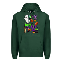 Sports Green cute ghost Premium Hoodie - LillyAllenDesigns