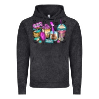 Vintage Black eyelash coffee cups Vintage Hoodie - Zillion Design Studio