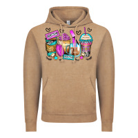 Vintage Coffee eyelash coffee cups Vintage Hoodie - Zillion Design Studio