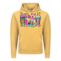 Vintage Mustard eyelash coffee cups Vintage Hoodie - Zillion Design Studio