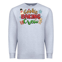 Heather Grey cookie baking crew Premium Sweatshirt - MaliasSmallBusiness