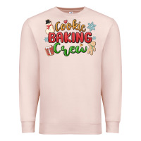 Pale Pink cookie baking crew Premium Sweatshirt - MaliasSmallBusiness