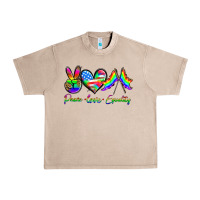 French Oak peace love equality Urban Heavy Tee - HRA Design Shop