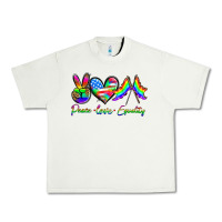 Pistachio peace love equality Urban Heavy Tee - HRA Design Shop