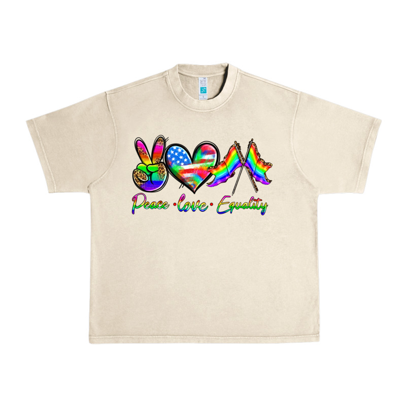 Peace Love Equality Urban Heavy Tee by HRA Design Shop | Teevron