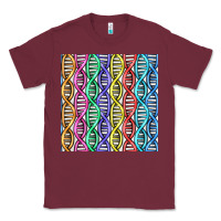 Burgundy dna seamless pattern Classic Tee - BundleAndBundleShop