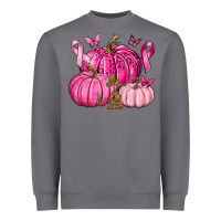 Storm Breast Cancer We Wear Pink with Pumpkin and Ribbon Heavyweight Sweatshirt - texasbilliewilder