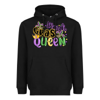 Black mardi gras queen Heavyweight Hoodie - MaliasSmallBusiness