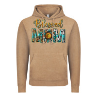Vintage Coffee western blessed mom with sunflower Vintage Hoodie - texasbilliewilder