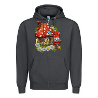 Smoke welcome gnome ladybug Zipper Hoodie - BarkalooDesign