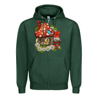 Sports Green welcome gnome ladybug Zipper Hoodie - BarkalooDesign