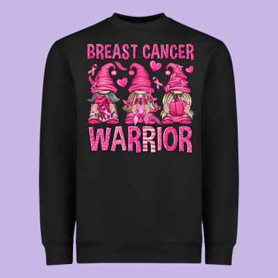 Breast Cancer Warrior Gnomes Heavyweight Sweatshirt Designed By Texasbilliewilder