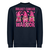 Navy Breast Cancer Warrior Gnomes Heavyweight Sweatshirt - texasbilliewilder