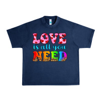 Navy love is all you need Urban Heavy Tee - HRA Design Shop