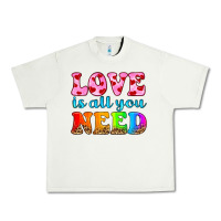 Pistachio love is all you need Urban Heavy Tee - HRA Design Shop