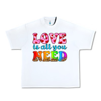 White love is all you need Urban Heavy Tee - HRA Design Shop