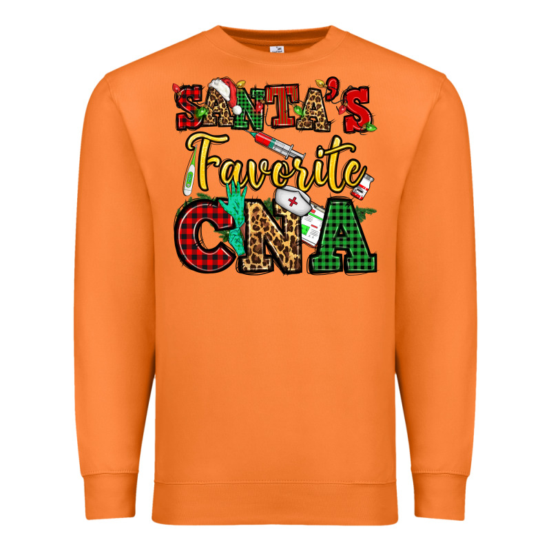 Santas Favorite Cna Christmas Premium Sweatshirt by NancyCooperArtShop | Teevron