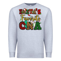 Heather Grey santas favorite cna christmas Premium Sweatshirt - NancyCooperArtShop