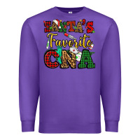 Purple santas favorite cna christmas Premium Sweatshirt - NancyCooperArtShop