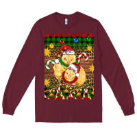 Burgundy Christmas chick air freshener Long Sleeve Tee - Artiststas