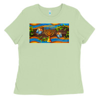 Matcha hanukkah with candlestick Ladies Tee - AdoDesignShop