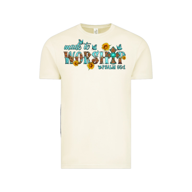 Made To Worship With Sunflowers Vintage Tee by HRA Design Shop | Teevron