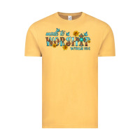 Vintage Mustard made to worship with sunflowers Vintage Tee - HRA Design Shop