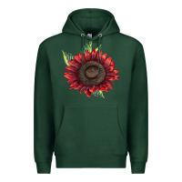 Sports Green ProCut Red Sunflower Premium Hoodie - LillyAllenDesigns