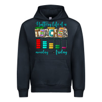 Navy battery life of a teacher monday friday Urban Hoodie - NancyCooperArtShop