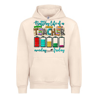 Sandshell battery life of a teacher monday friday Urban Hoodie - NancyCooperArtShop