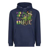 Navy mardi gras dude alligator Heavyweight Hoodie - MaliasSmallBusiness