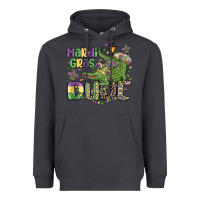 Smoke mardi gras dude alligator Heavyweight Hoodie - MaliasSmallBusiness