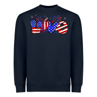 Love 4th Of July Heavyweight Sweatshirt | Teevron