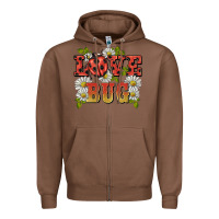 Chestnut ladybug love bug Zipper Hoodie - BarkalooDesign